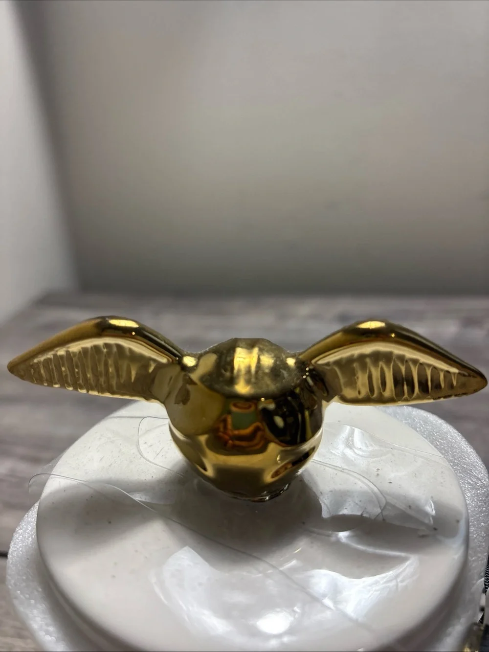 Rae Dunn White Ceramic Harry Potter Collector Mug with Golden Snitch